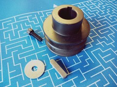 Шкив ведущий UNITED PARTS для 4Т двигателя, d25,00xD70xH44мм, под два ремня 13мм (249-136)