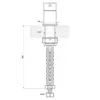 Gessi 316 FLESSA Рычаг управления настольный 54005#708, Copper Brushed PVD
