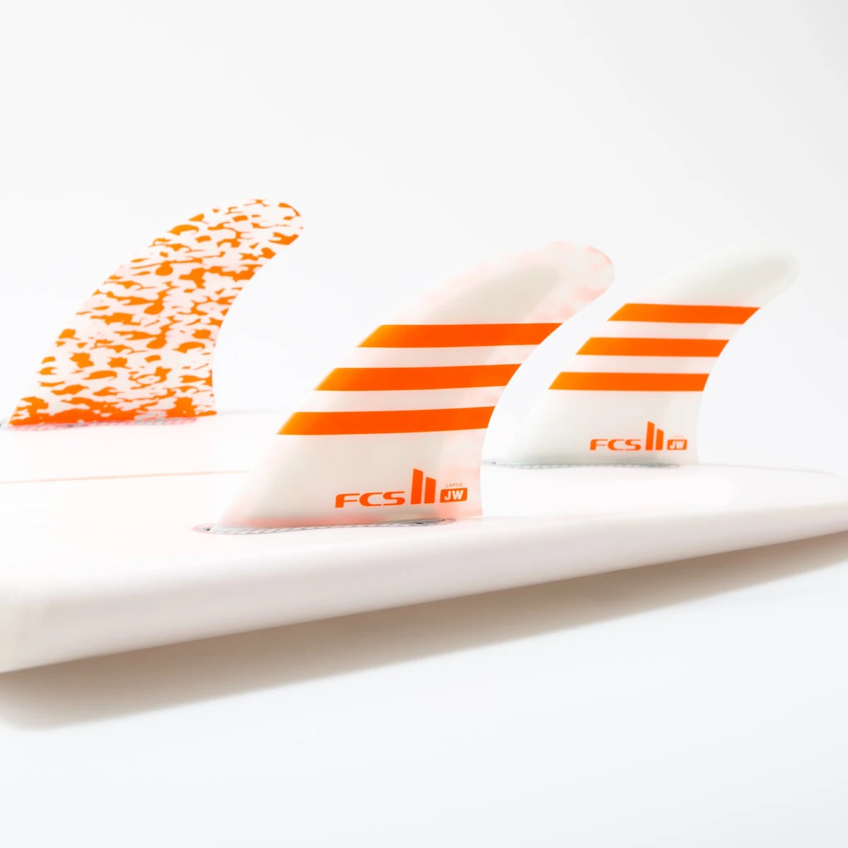 FCS II JW PC Tri Retail Fins Orange White Medium