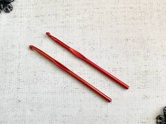 Крючок вязальный алюминий 6 мм