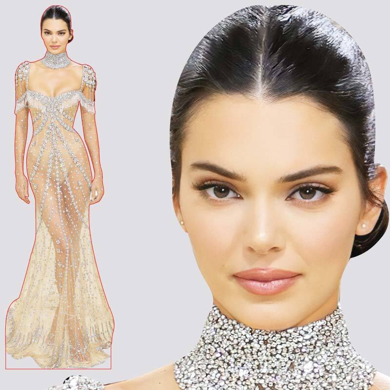 Ростовая фигура Кендалл Дженнер (Kendall Jenner) вид 3 (523х1800 мм ...