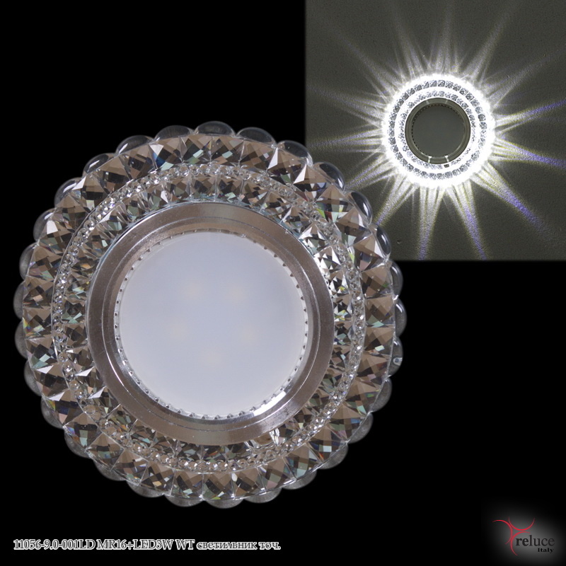 Светильник точечный встраиваемый 11056-9.0-001LD MR16+LED3W WT Белый по кругу Белое свечение