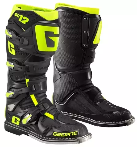 Мотоботы Gaerne SG-12 Black/Yellow Fluo 45