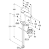 Kludi PURE&SOLID 342930575WR4 Однорычажный смеситель на умывальник 100, с донн.клапаном; 3,8 l/min