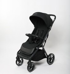 Прогулочная коляска Ining Baby 2024 (ф-я автоскладования, black)