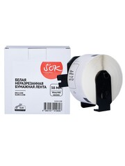 Лента S'OK by Sakura Printing DK11208 для Brother QL 1050, 1050n, 1060n, 500, 500A, 500BS, 500BW, 550, 560, 560VP, 570, 580N, 650TD, 38мм, 400 наклеек