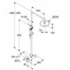 Kludi 68 082 3900 Logo Душевая система для душа, с терм., Ø245/96 мм, 1/3 режима, черный