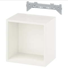 Полка IKEA EKET (ЭКЕТ), Белый, с креплением, 35x25x35 см