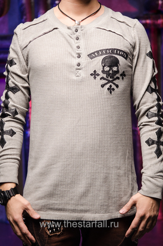 Affliction | Пуловер хенли мужской Speed Kills Henley Thermal A5066 перед