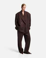 Пиджак over с необработанным краем