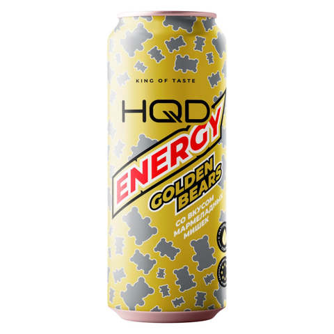 Энергетический напиток HQD Energy Bubble Gum со вкусом мармеладных мишек, 450 мл