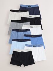 Трусы для мальчика Next AA9-680, 10 шт., Серый, Синий, Белый
