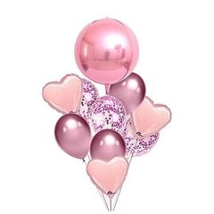 Композиция из шаров "Розовая сфера"