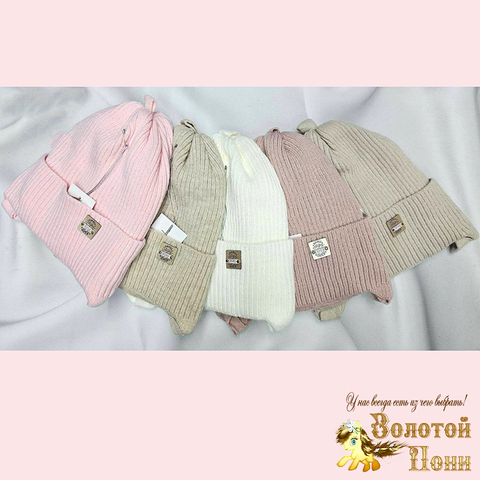 Шапка на хлопке девочке (4-7) 251019-Ш4006