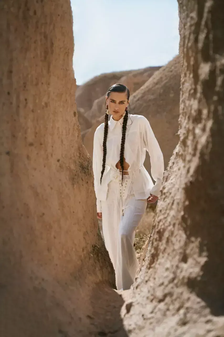 Брюки изо льна