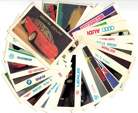 Календарики карманные 24 штук - Автомобили - СССР