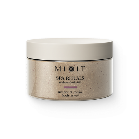 Скраб для тела сахарно-соляной Mixit Spa Rituals Amber&Tonka Body Scrub 300 мл