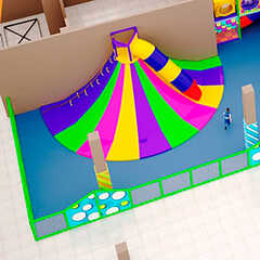 Горка скалодром «Радужные приключения» 8×7×3,8 м