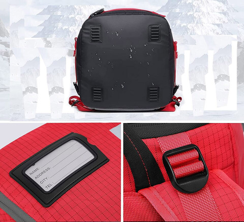 Картинка рюкзак для ботинок Nevo Rhino 9066-SY Red - 6