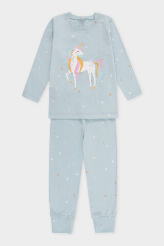 пижама  для девочки  К 1637/зимнее небо,звездочки