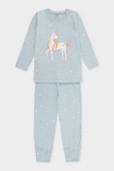 пижама  для девочки  К 1637/зимнее небо,звездочки