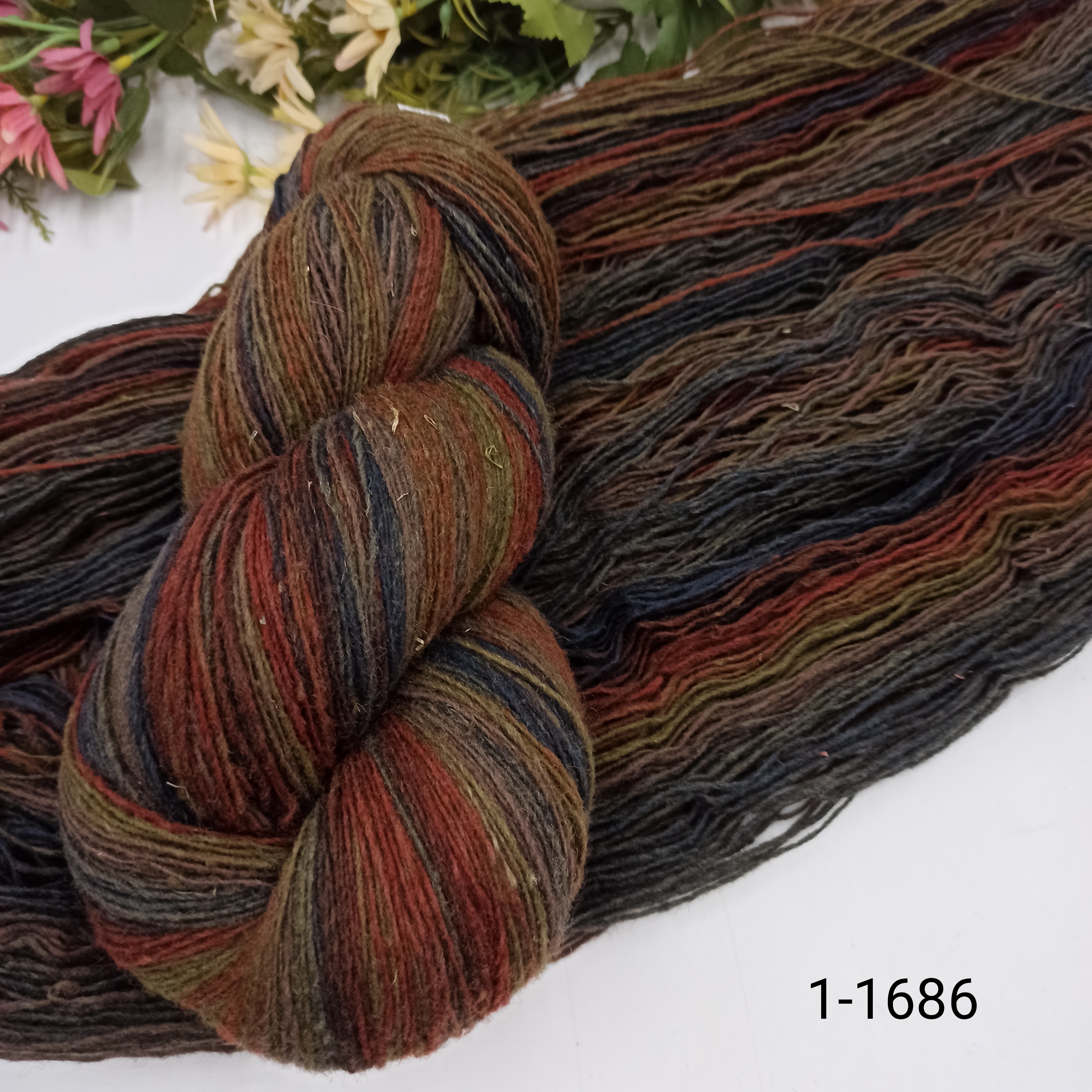 Дундага 6/1 шерсть секционного окрашивания 01-1686 420м/100гр