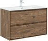 Aquanet 340165 Тумба с раковиной Милан 100 цв. дуб рустикальный (340165)