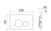 Ceramica Nova Round CN001B Кнопка для инсталляции Invision цвет чёрный