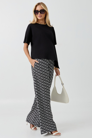 Костюм для беременных 18443 цепи на черном - черный