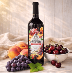 Вино б/алко с апельсином, персиком, вишней 750 мл