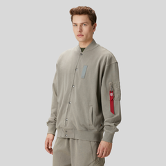 Бомбер Alpha Industries French Terry Ma-1 Jacket Mid Grey (Серый)