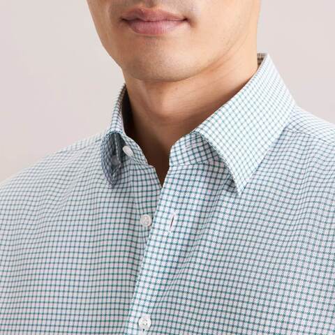Сорочка мужская Seidensticker Slim Fit 01.849841-54 в изумрудную клеточку