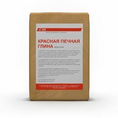 Глина печная Красная СЭВ Боровичи 20кг
