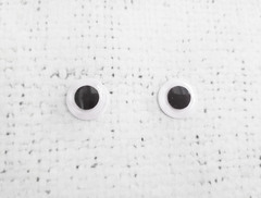 Глаза бегающие клеевые, d 10 мм