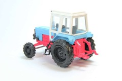 Tractor MTZ-82 Belarus (blue/red/white) plastic Agat Mossar Tantal 1:43