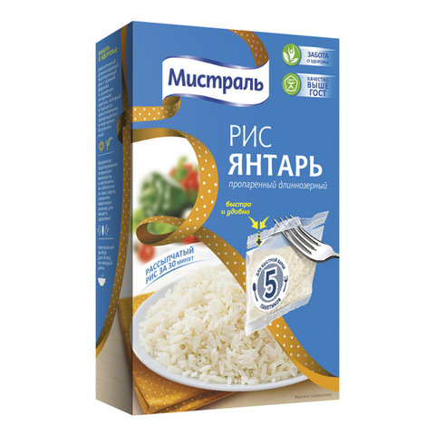 Рис Мистраль Янтарь 5х80г, шт