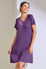 Ночная сорочка с коротким рукавом LISCA PATRICIA 023454 | Ежевичный