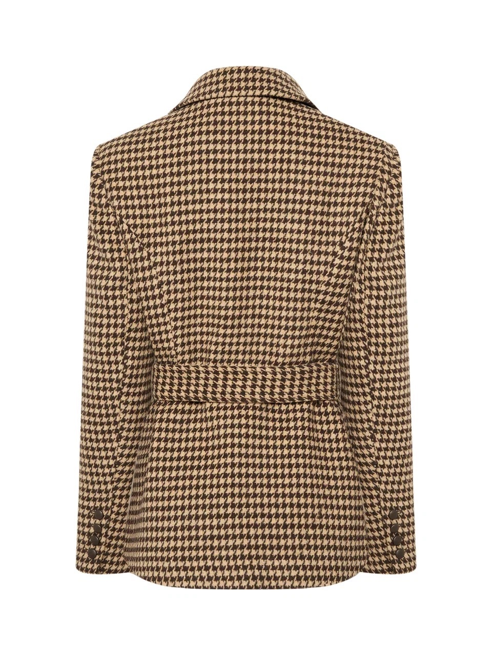 Жакет- пальто из шерсти, Бежевый