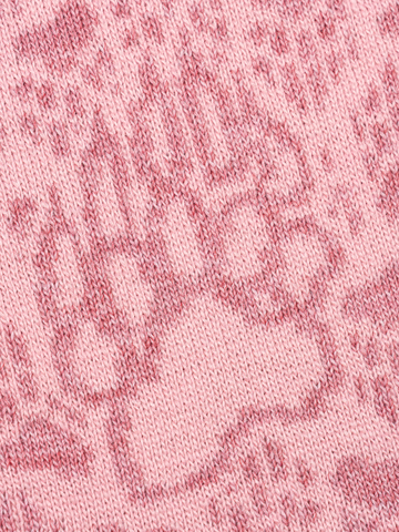 Шарф «Медвежий След» розового цвета (С бахромой)