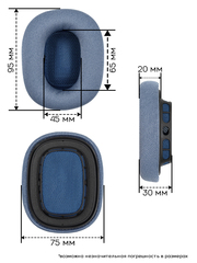 Амбушюры для наушников Apple AirPods Max (Сетка, ткань)