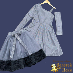 Платье+юбка праздничное д (9-13) 261110-J4003