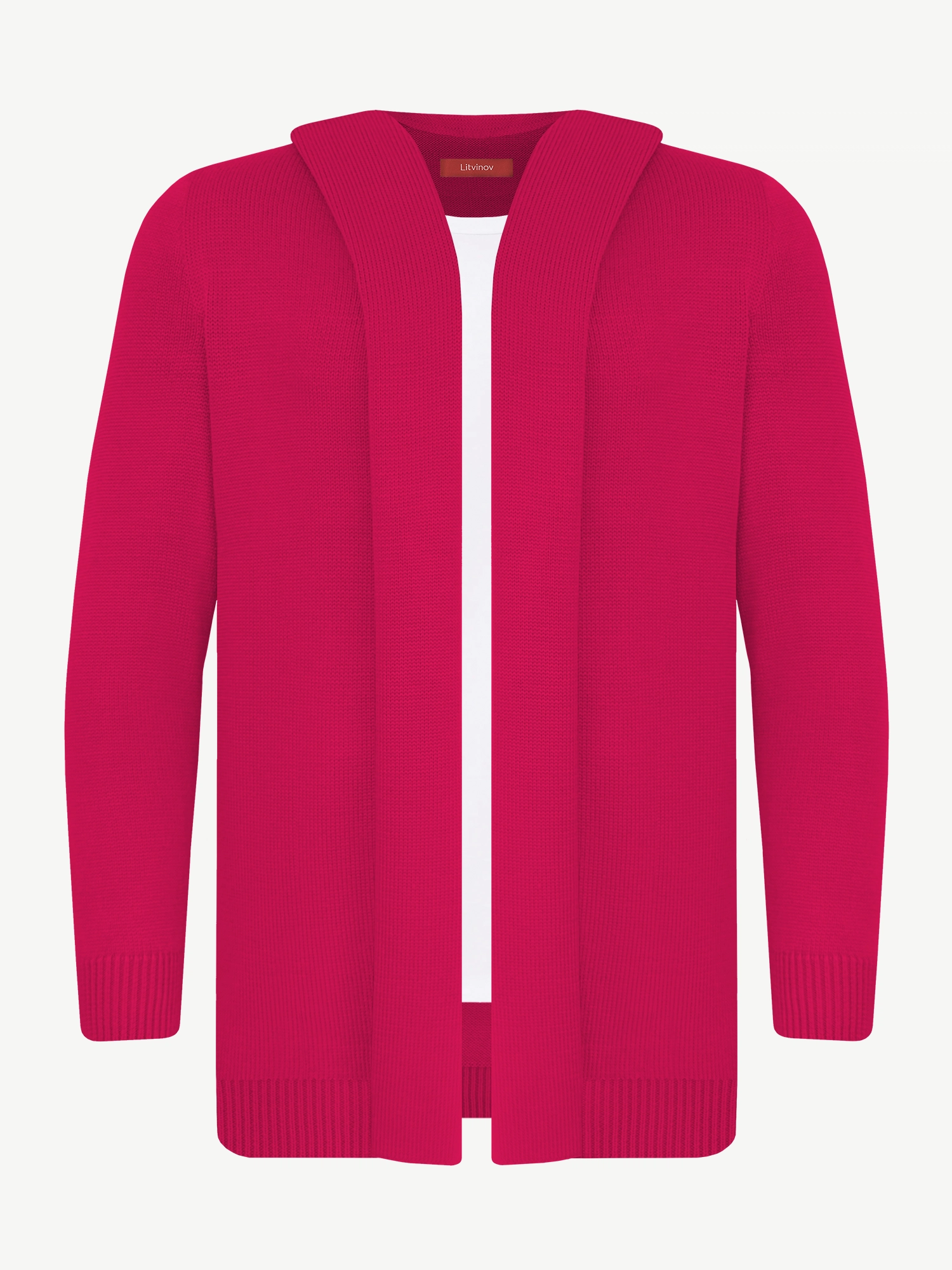 Кардиган с капюшоном из экохлопка