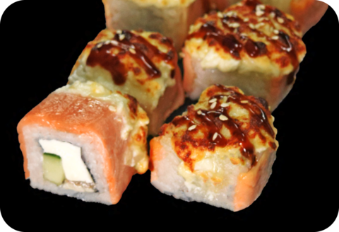 Роллы запенченные 