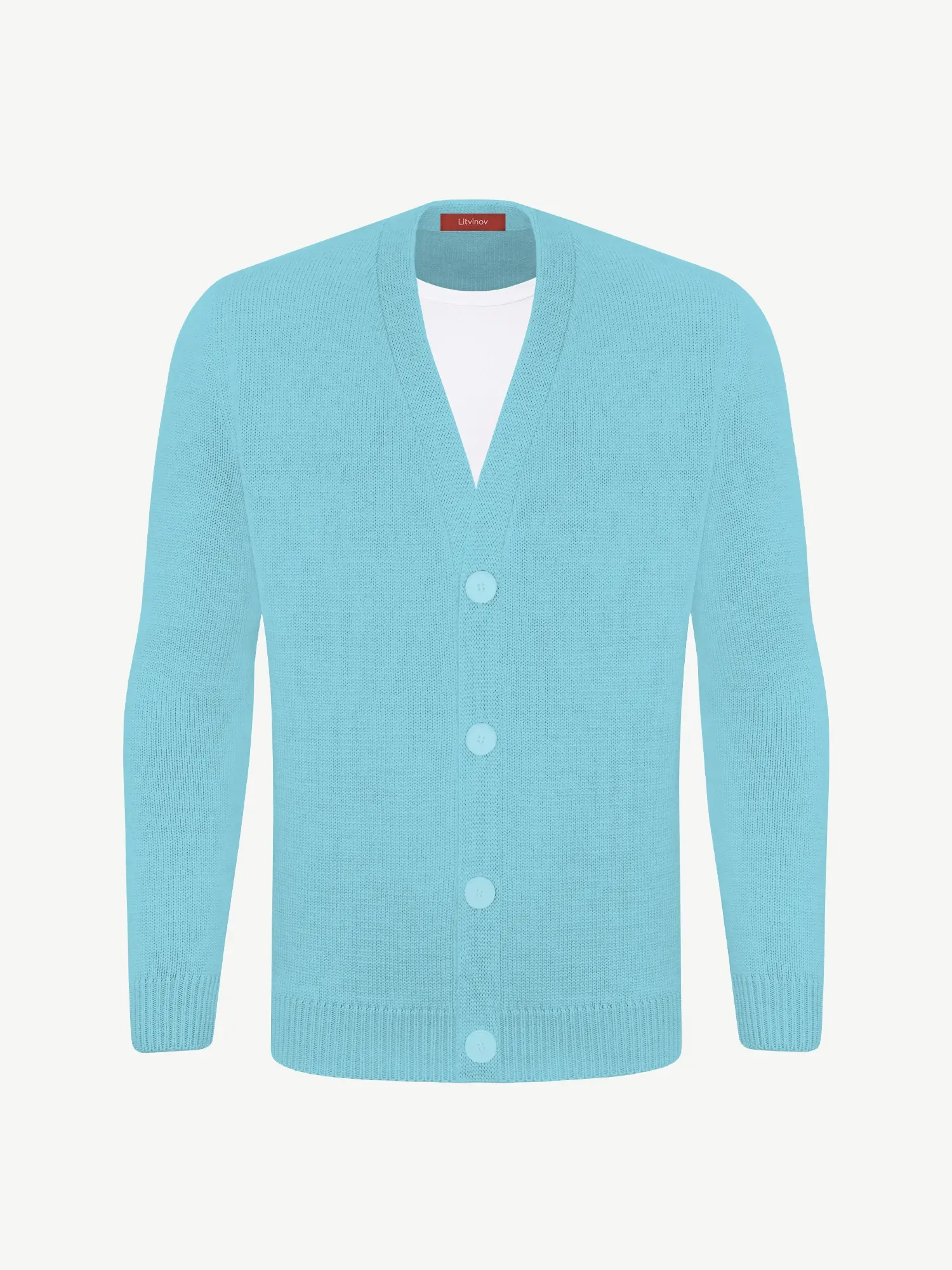 Кардиган с пуговицами из шелка