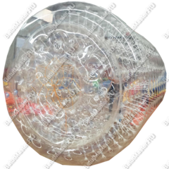 Аттракцион Водный роллер "Прозрачный" ТПУ, c цветными держателями , 2.6*2.2*2.2 м