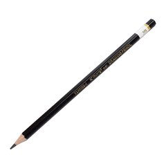 Набор ч/г карандашей Yalong (2Н-1, Н-1, НВ-2, В-2, 2В-2, 3В-2, 4В-2), дерево, без ластика, шестигранный, заточенный, черный корпус, европодвес, в уп. по 12 шт.