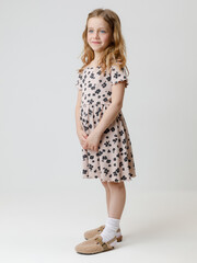 платье  для девочки  КР 5954/бежевый 1305 Н085 к615