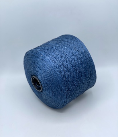 Бобинная пряжа ,Linette Pailletes, 450, 80% Лен, 20% Полиэстер(пайетка), Баренцево море+пайетка. 37386