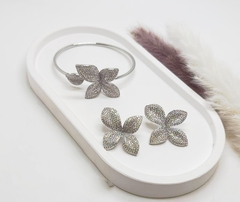 Комплект украшений браслет+серьги GIARDINI (лепестки) в стиле PASQUALe BRUNI