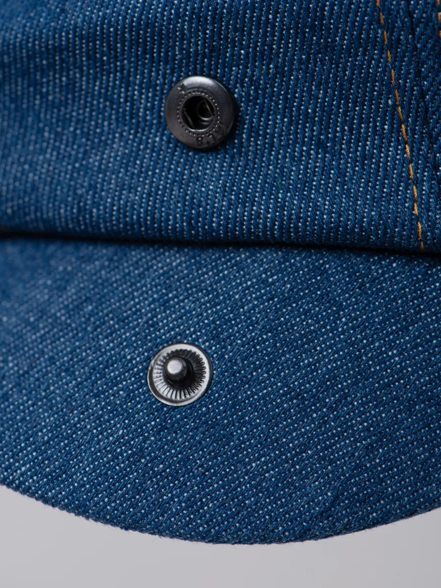 Кепка восьмиклинка джинсовая осенняя
